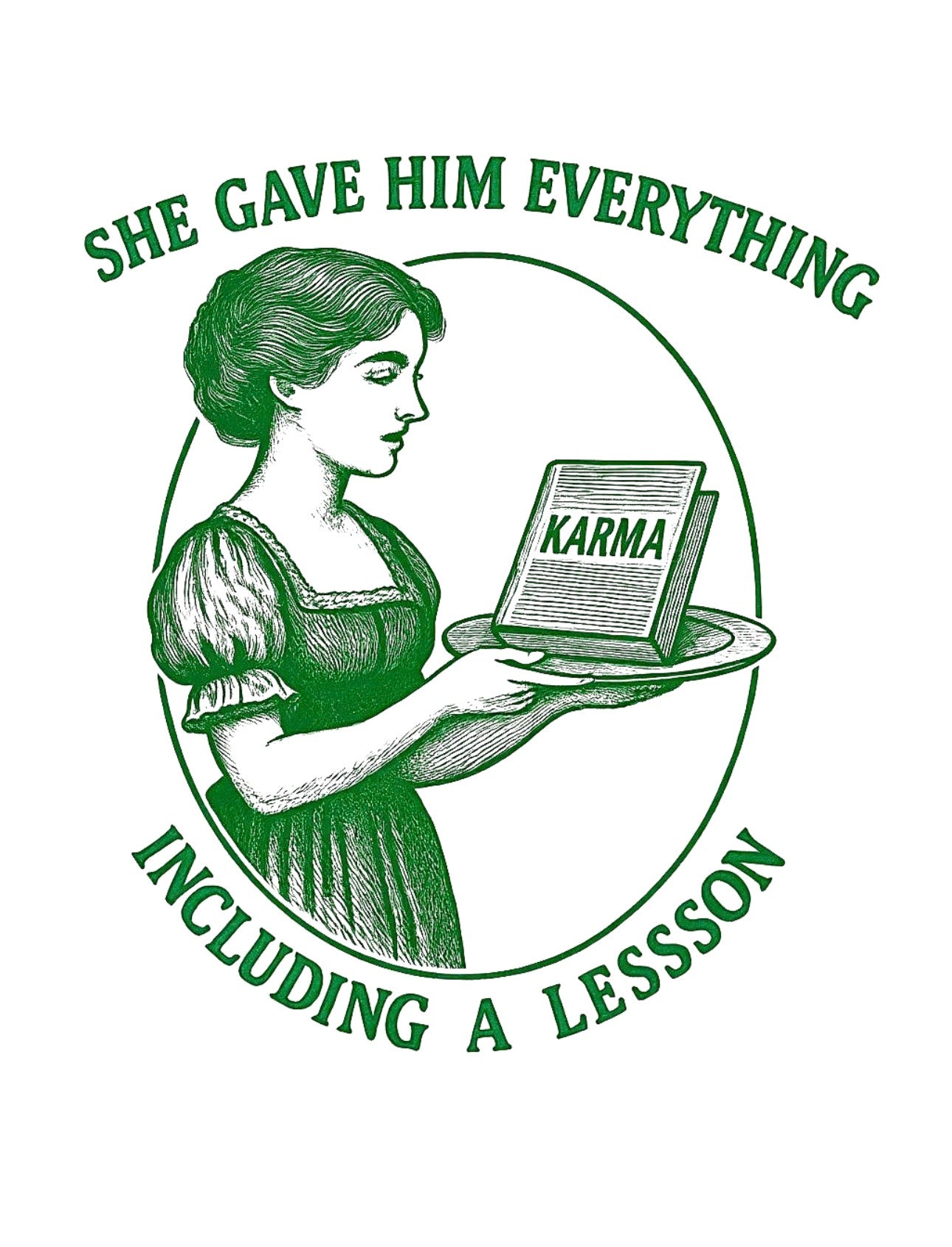 She gave him a lesson