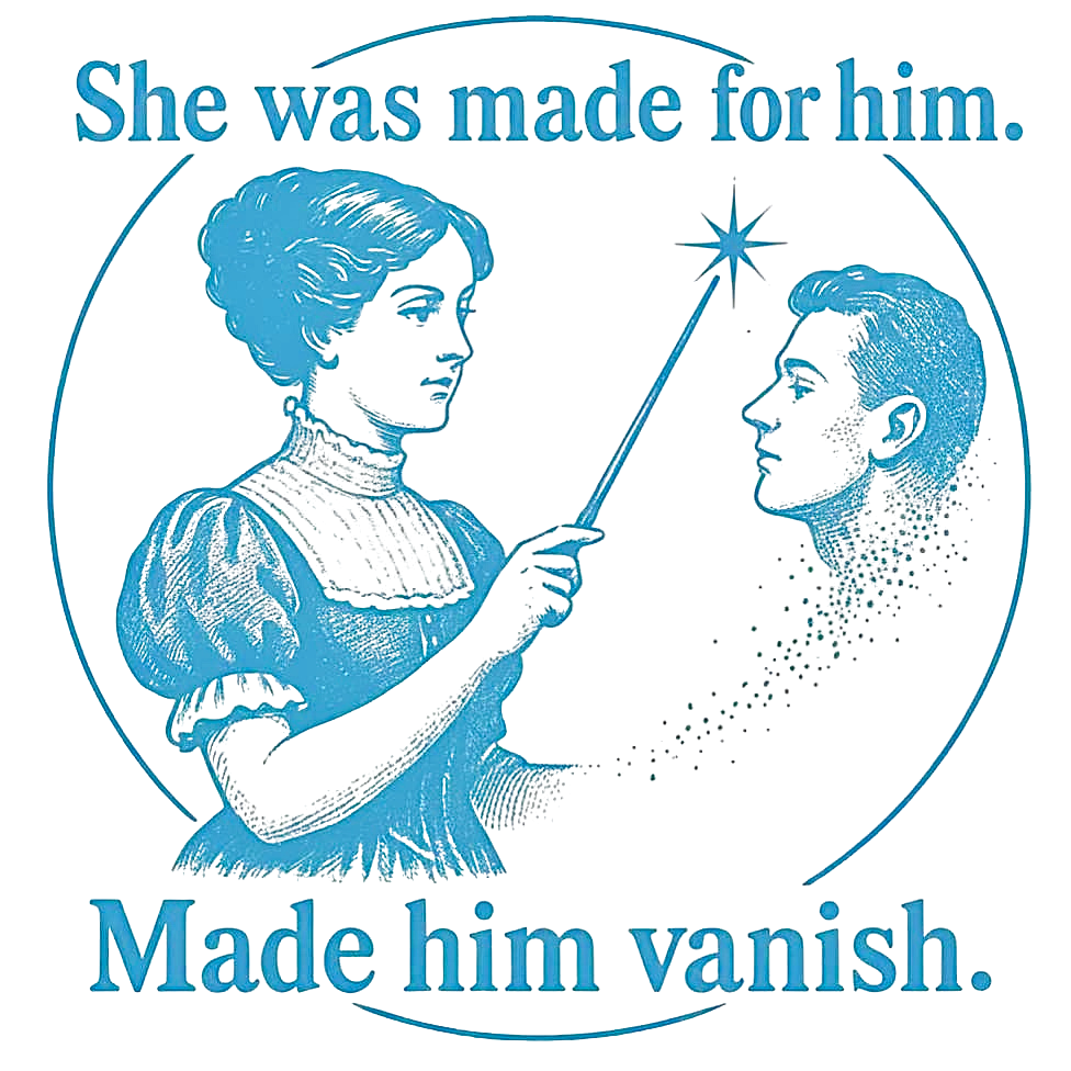 She was made for vanish him