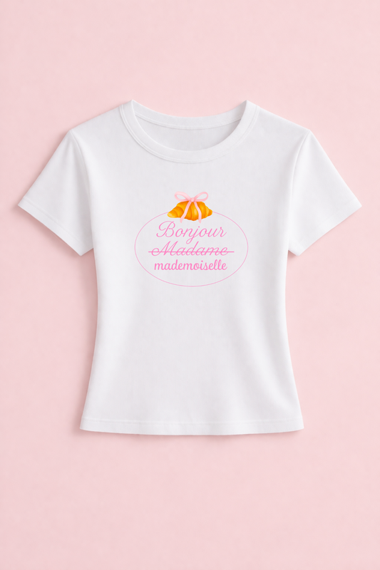Bonjour mademoiselle (avec un croissant)